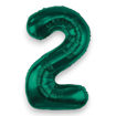 Picture of FOIL BALLOON NUMBER 2 BOTTLE GREEN 34 INCH